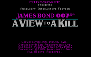 James Bond 007: A View to a Kill