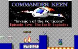 [Скриншот: Commander Keen in "Invasion of the Vorticons": Episode Two - The Earth Explodes]