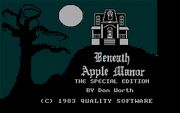 Beneath Apple Manor - Special Edition