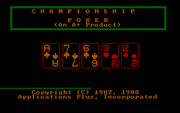 Championship Poker