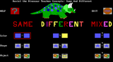 [Скриншот: Daniel the Dinosaur Teaches Concepts: Same and Different]