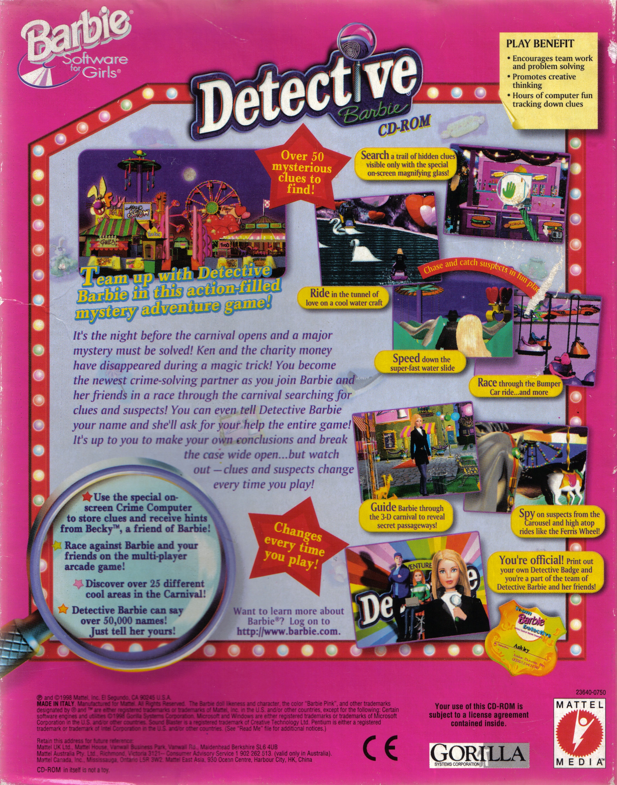 Обложки Detective Barbie in the Mystery of the Carnival Caper! на  Old-Games.RU