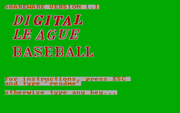 Digital League Baseball