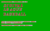 [Digital League Baseball - скриншот №1]