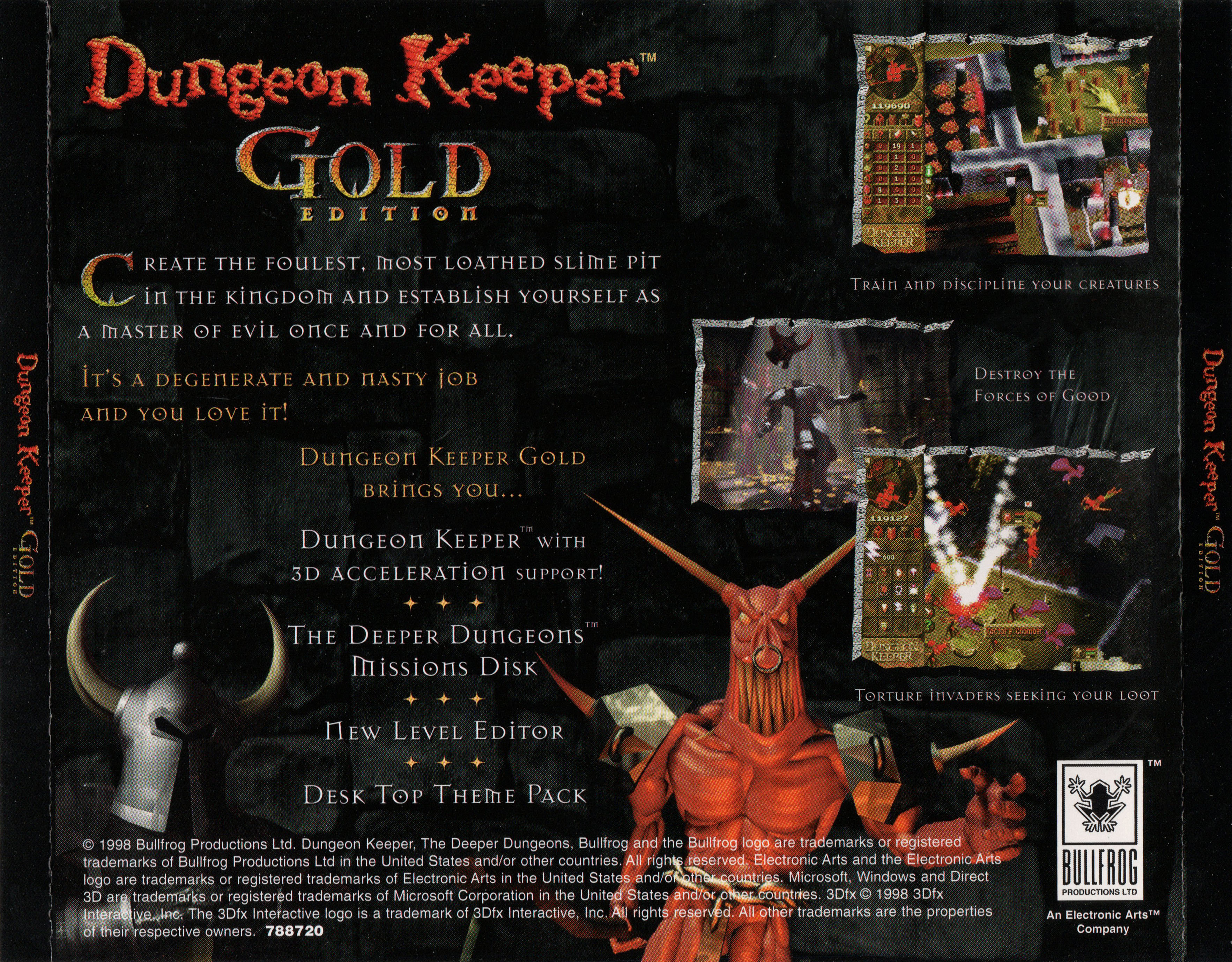 Обложки Dungeon Keeper (Gold Edition) на Old-Games.RU