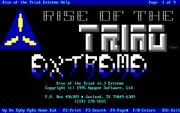 Extreme Rise of the Triad