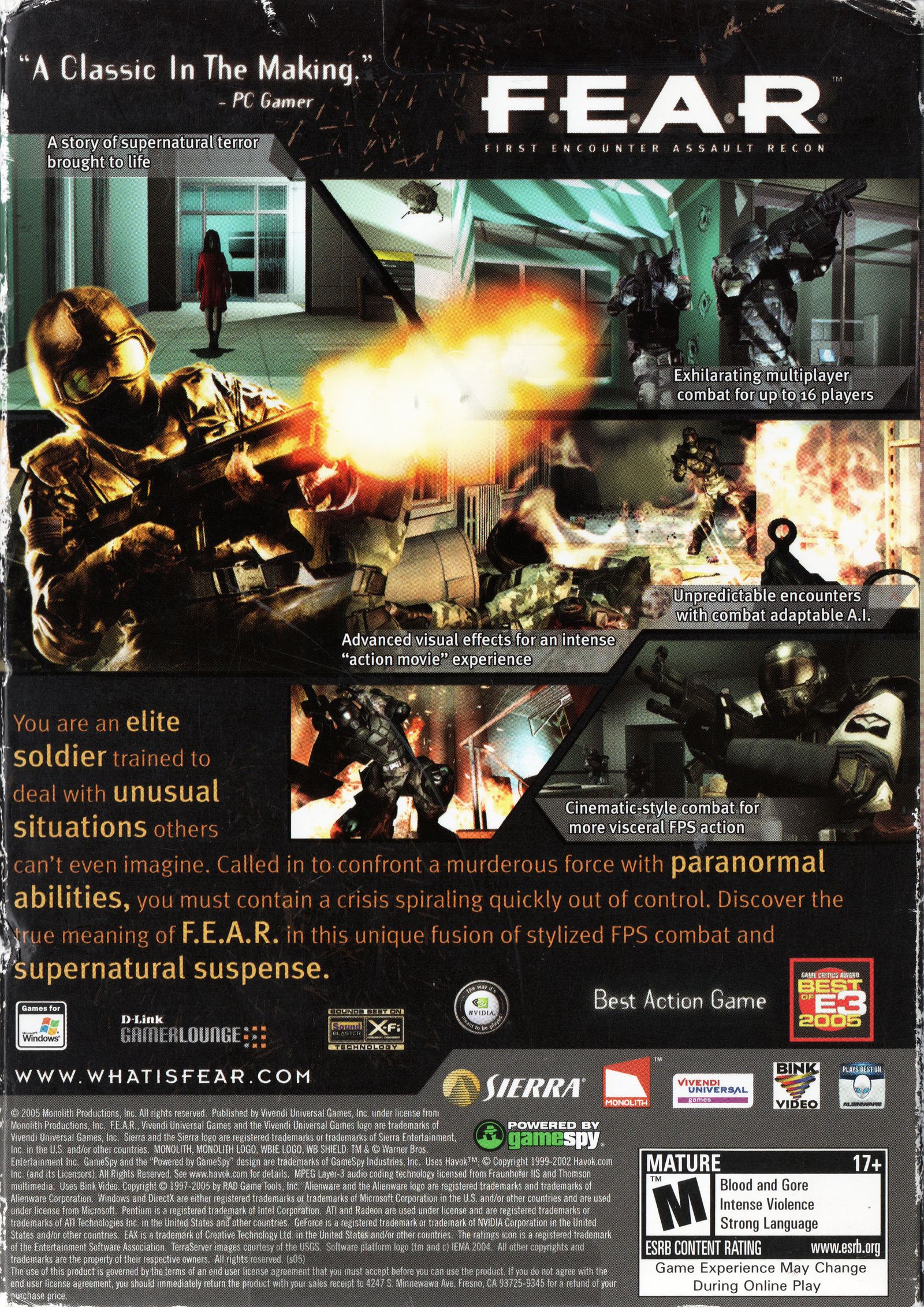 Обложки F.E.A.R. на Old-Games.RU