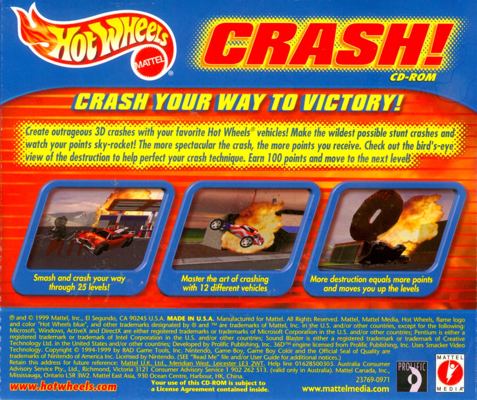 Обложки Hot Wheels: Crash! на Old-Games.RU