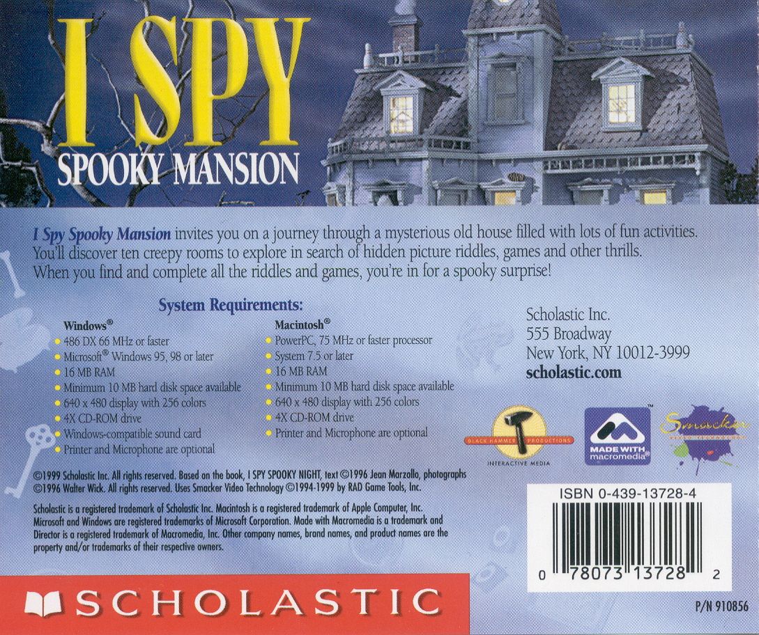 Обложки I Spy Spooky Mansion на Old-Games.RU