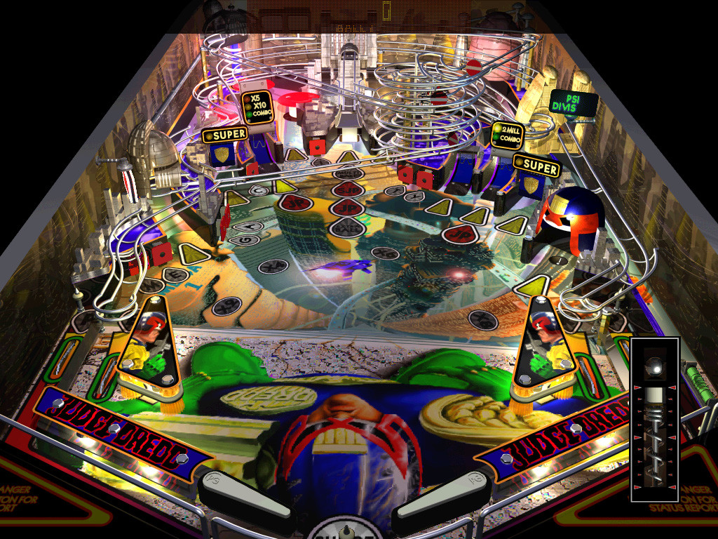 Judge Dredd Pinball (1998 - Windows). Ссылки, описание, обзоры, скриншоты,  видеоролики на Old-Games.RU