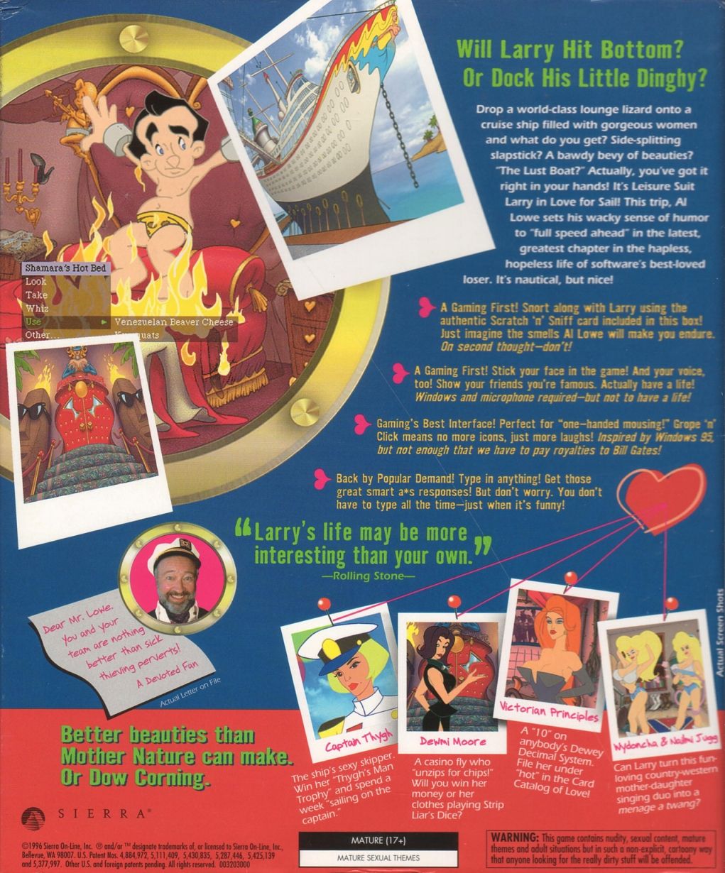 Обложки Leisure Suit Larry: Love for Sail! на Old-Games.RU