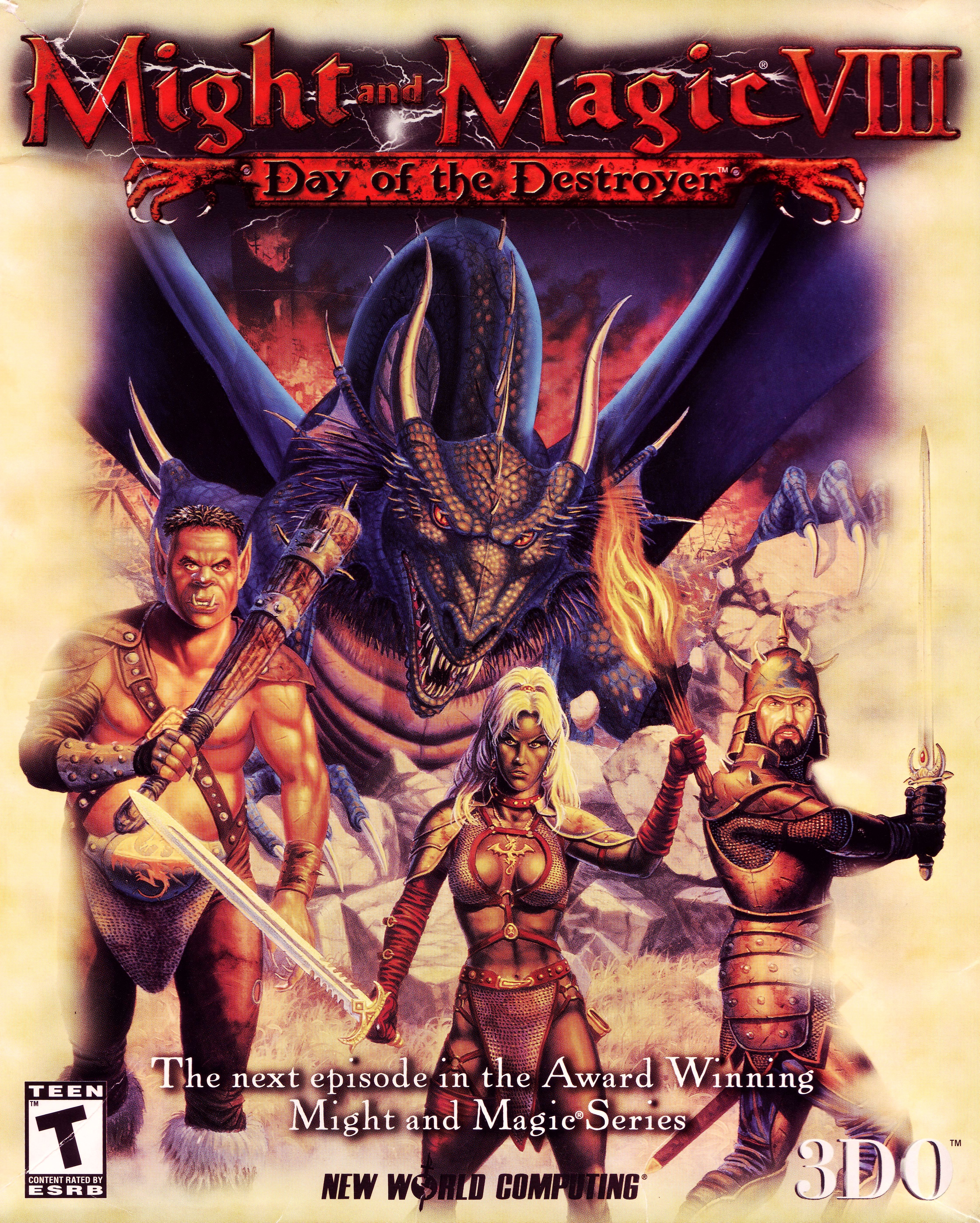 Might and magic day of the destroyer. Might and Magic VIII: Day of the Destroyer обложка. Меч и магия 8 эпоха разрушителя. Might and Magic 2000. Might and Magic 8 Cover.