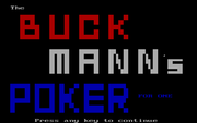 The Original BUCK MANN's Poker-For-One