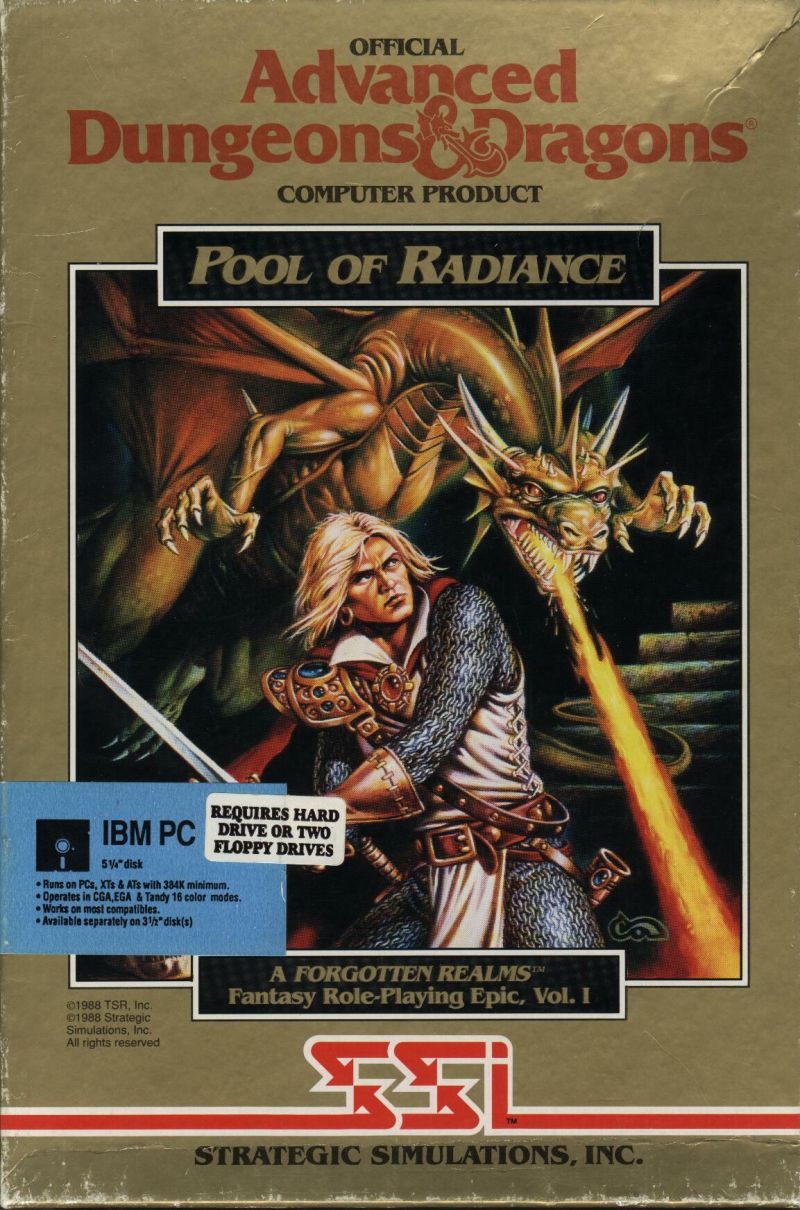 Обложки Pool of Radiance на Old-Games.RU