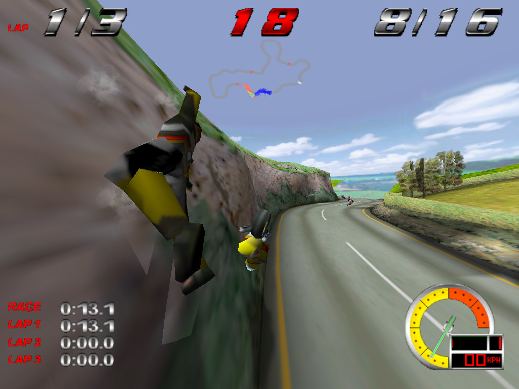 Redline Racer (1998 - Windows). Ссылки, описание, обзоры, скриншоты,  видеоролики на Old-Games.RU