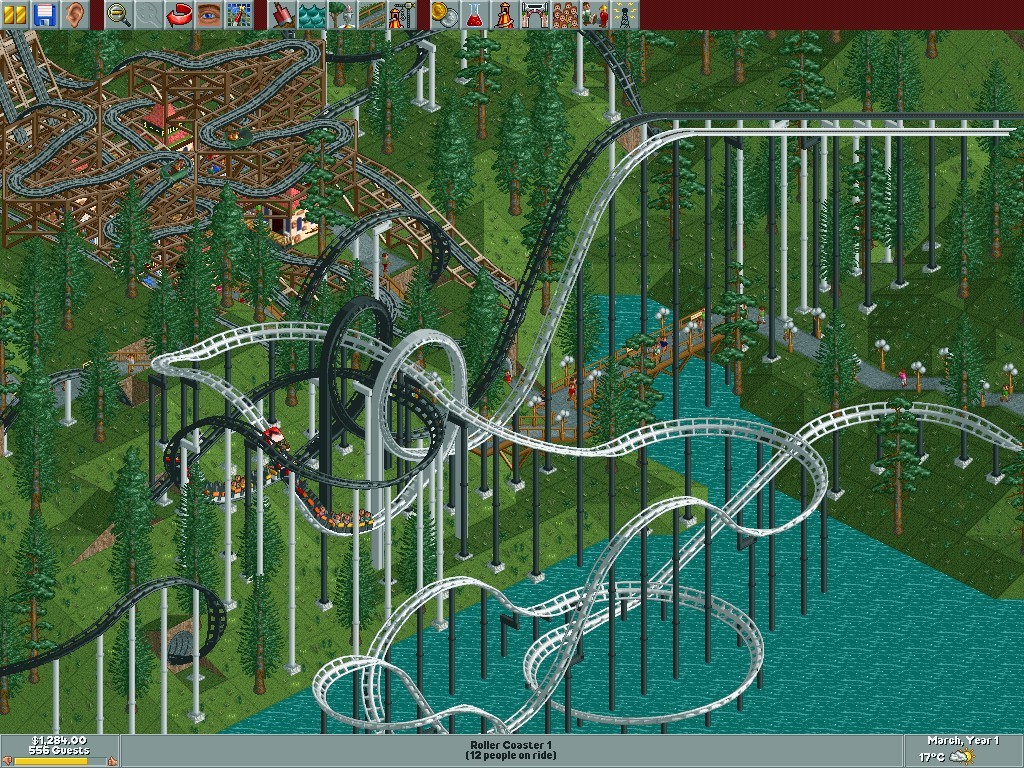 RollerCoaster Tycoon Deluxe (2000 - Windows). Ссылки, описание, обзоры,  скриншоты, видеоролики на Old-Games.RU