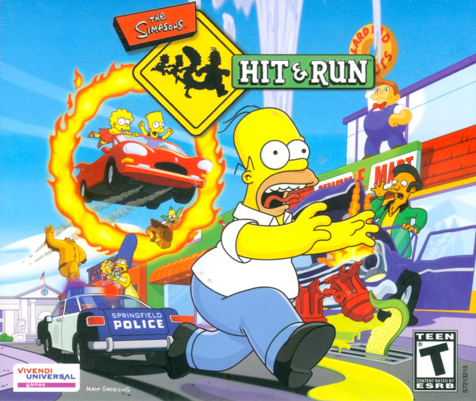 Обложки The Simpsons: Hit & Run на Old-Games.RU