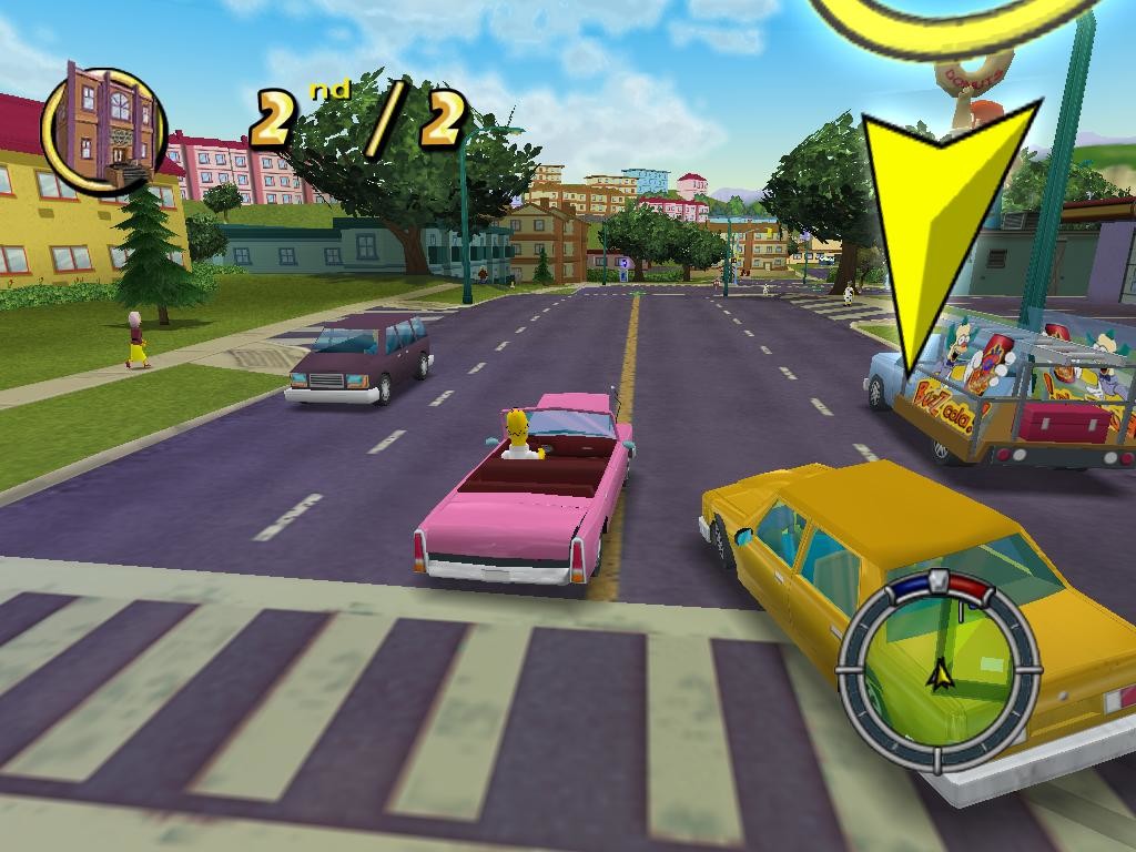 Скриншоты The Simpsons: Hit & Run на Old-Games.RU