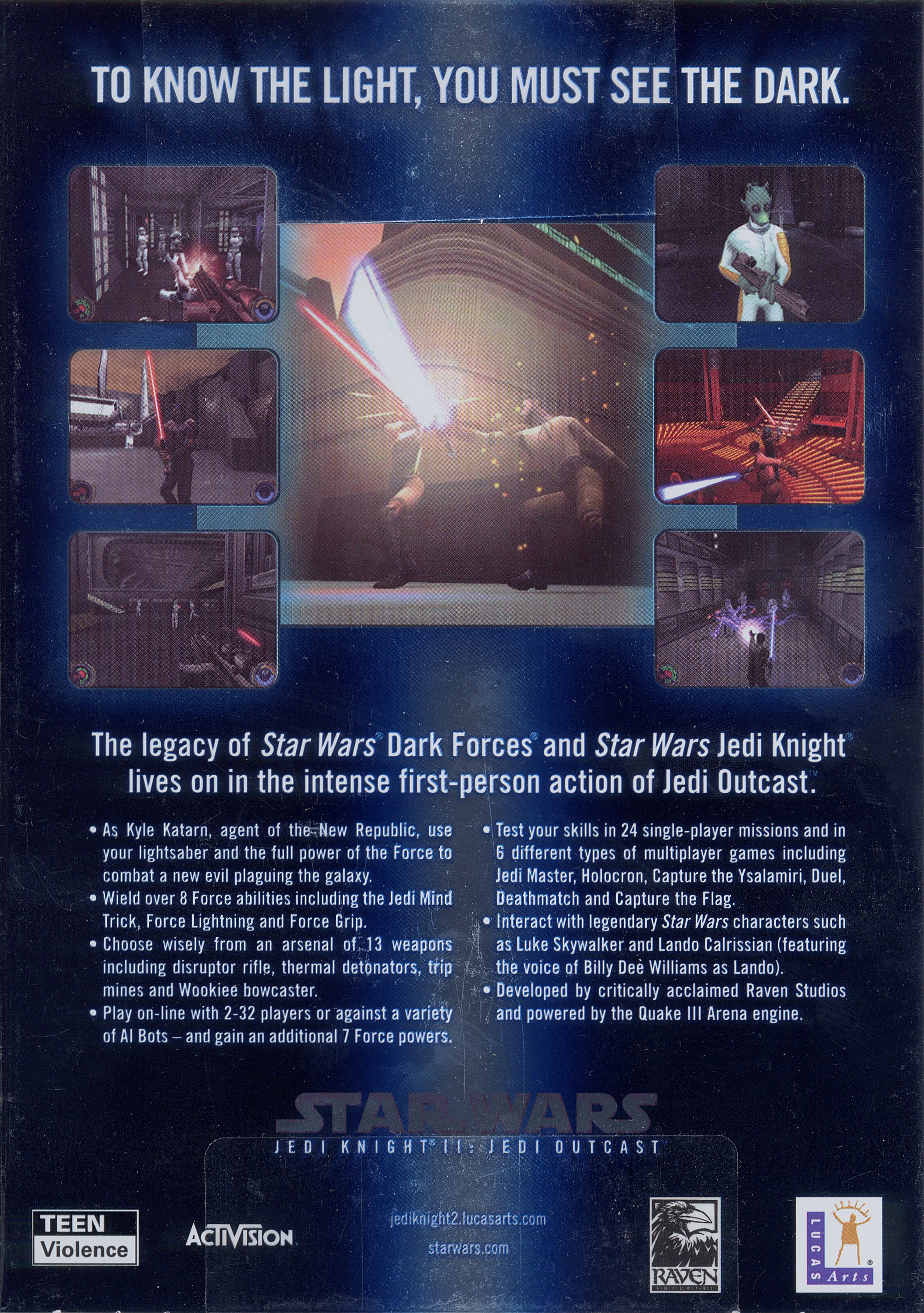 Обложки Star Wars: Jedi Knight II - Jedi Outcast на Old-Games.RU