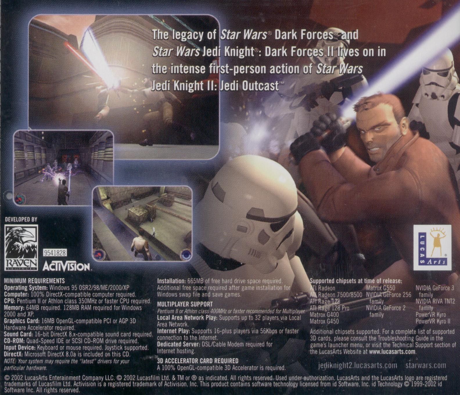 Обложки Star Wars: Jedi Knight II - Jedi Outcast на Old-Games.RU