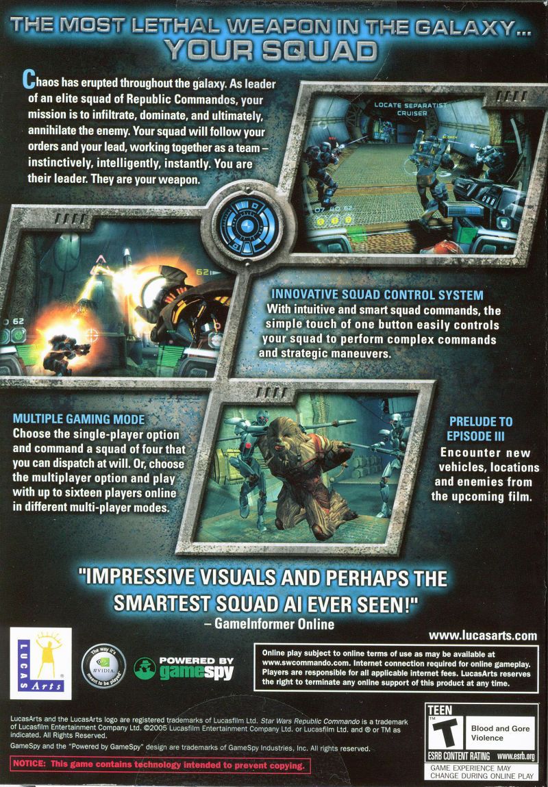 Обложки Star Wars: Republic Commando на Old-Games.RU