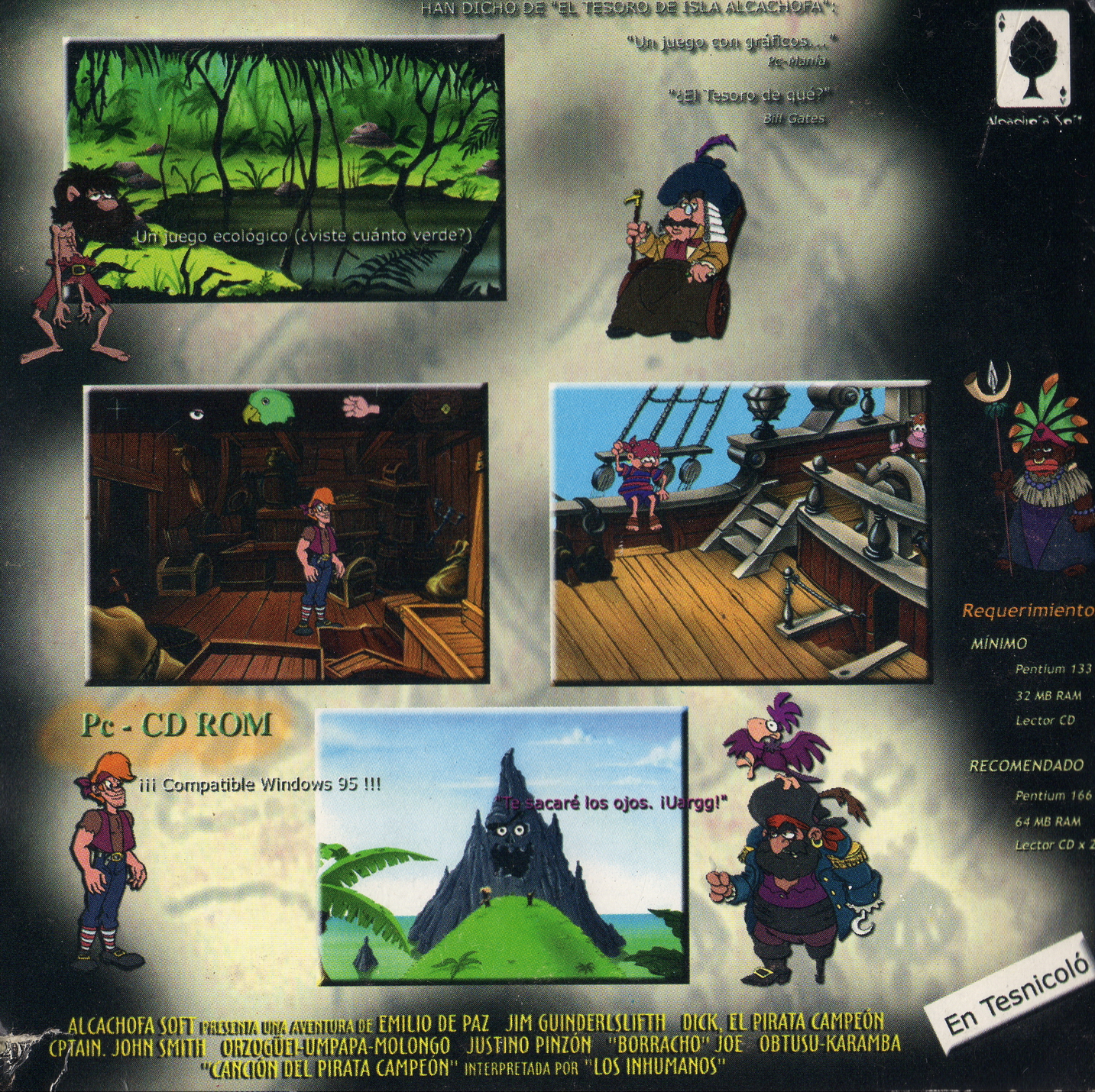 Обложки El Tesoro de Isla Alcachofa на Old-Games.RU