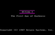 Ultima I: The First Age of Darkness