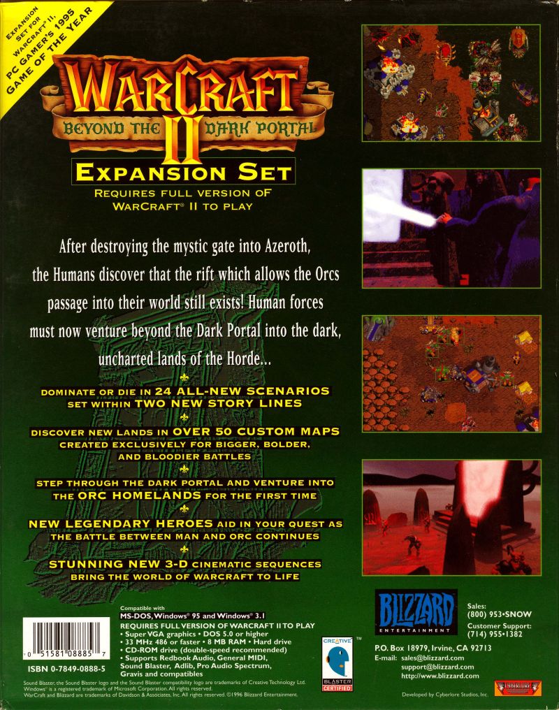 Обложки WarCraft II: Beyond the Dark Portal на Old-Games.RU