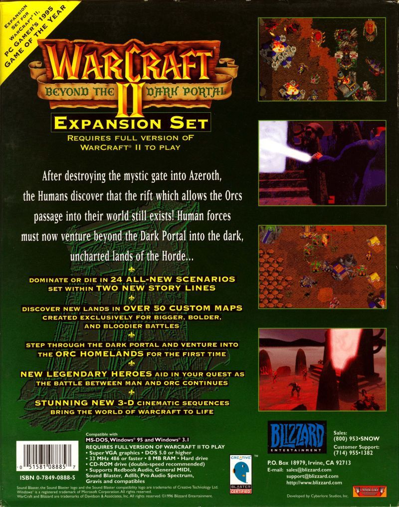 Обложки WarCraft II: Beyond the Dark Portal на Old-Games.RU