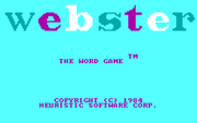 Webster: The Word Game