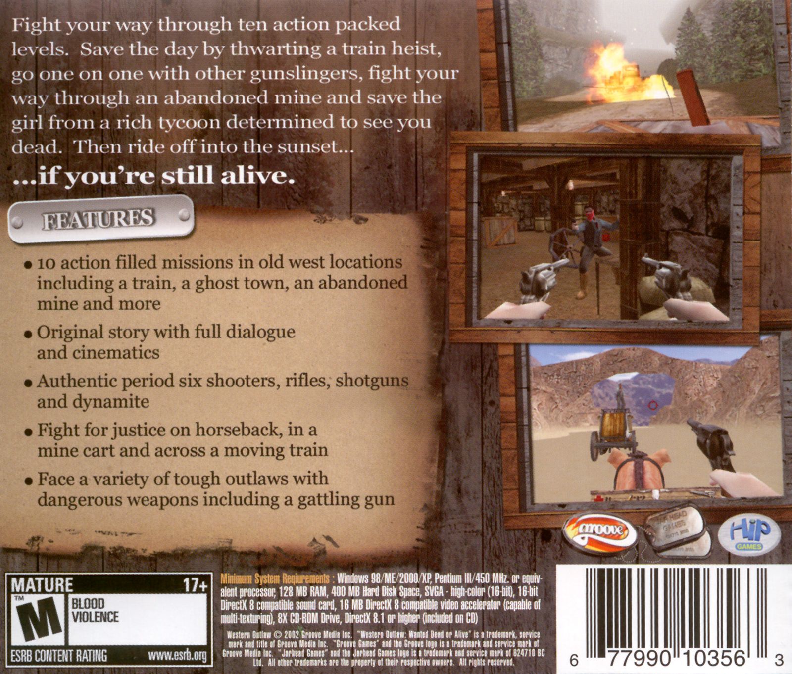 Обложки Western Outlaw: Wanted Dead or Alive на Old-Games.RU