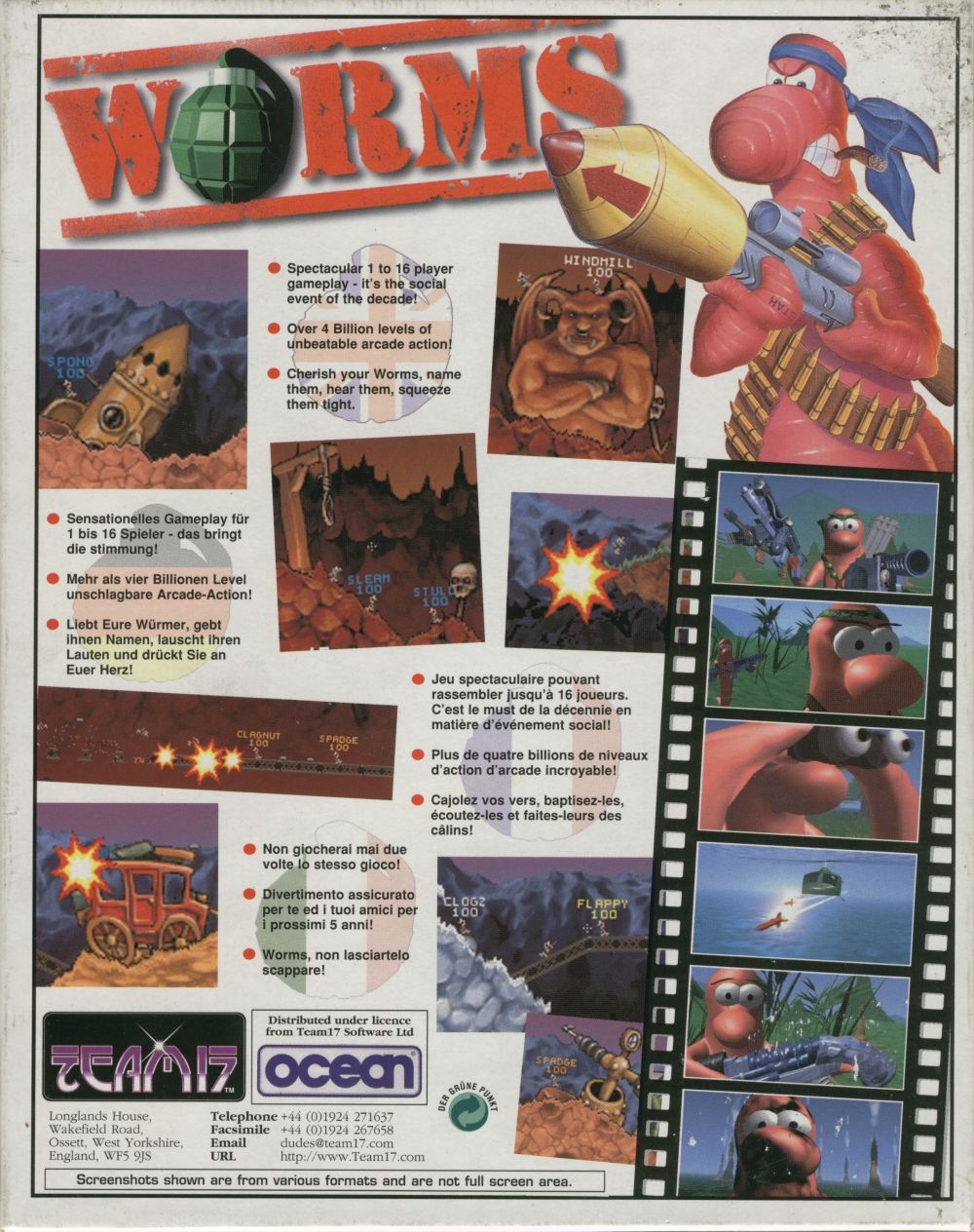 Обложки Worms на Old-Games.RU