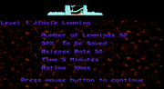 Xmas Lemmings 1992